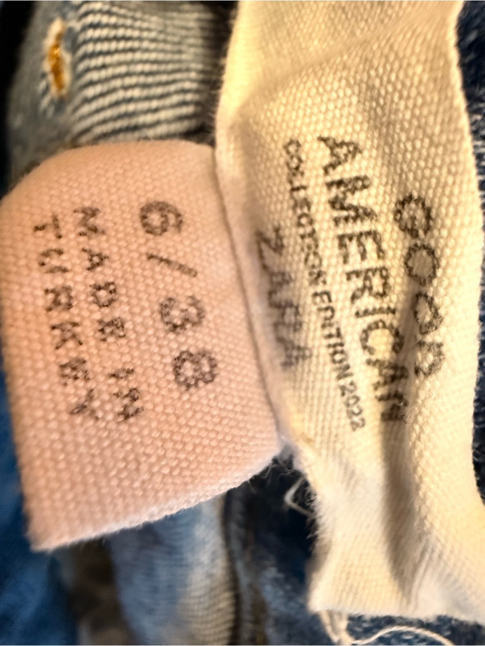 Good American skinny jeans Zara collection, Medium Blue, size 6 - Picture 5 of 6